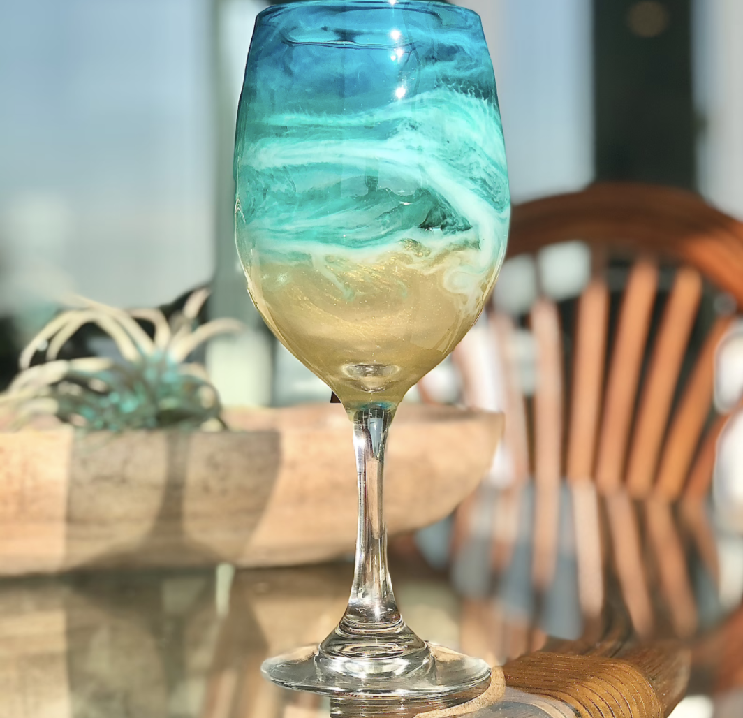 Beach glassware