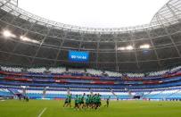 Soccer Football - World Cup - Australia Training - Samara Arena, Samara, Russia - June 20, 2018 General view during training REUTERS/David Gray