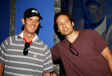 Peter Berg and David Duchovny at the Los Angeles premiere of Universal's Two Brothers