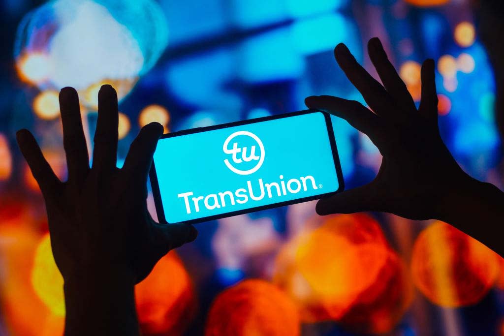  TransUnion logo on phone 