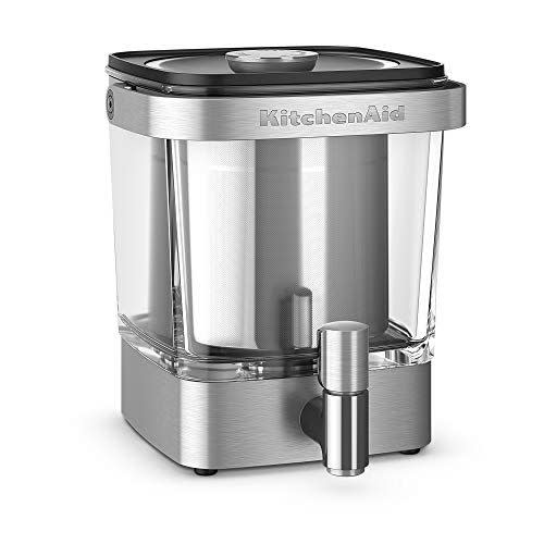 <p><strong>KitchenAid</strong></p><p>amazon.com</p><p><strong>$99.99</strong></p><p><a href="https://www.amazon.com/dp/B07G4W8S7K?tag=syn-yahoo-20&ascsubtag=%5Bartid%7C1782.g.2500%5Bsrc%7Cyahoo-us" rel="nofollow noopener" target="_blank" data-ylk="slk:BUY NOW;elm:context_link;itc:0;sec:content-canvas" class="link ">BUY NOW</a></p><p>Stop paying so much for expensive cold brew!! You can make your own at home with KitchenAid's stainless steel coffee maker. All you have to do is add beans and water or milk and let it sit for 12-24 hours.</p>