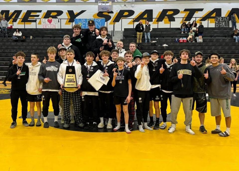 South Summit High School’s boys wrestling team won its 3A Divisional A state qualifying meet at Emery High School on Saturday. | Provided by South Summit