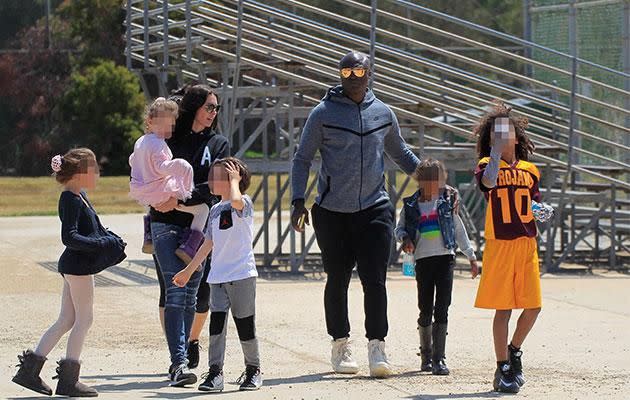 Seal, Erica and their six kids plan to move to Sydney next year. Photo: Splash News