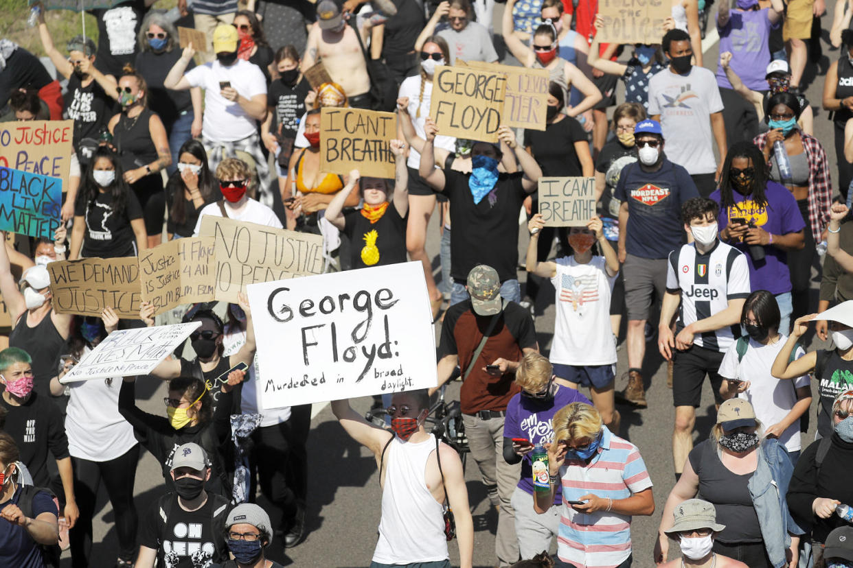 demonstrators protest george floyd (Julio Cortez / AP file)