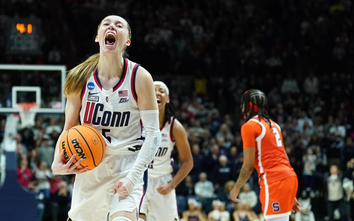 UConn Huskies guard Paige Bueckers received high praise from her coach on Friday.