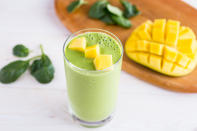 <p>The sweet-tart taste of mango comes through in this simple smoothie, giving the tropical fruit the spotlight it deserves. Make it a mango morning!</p>