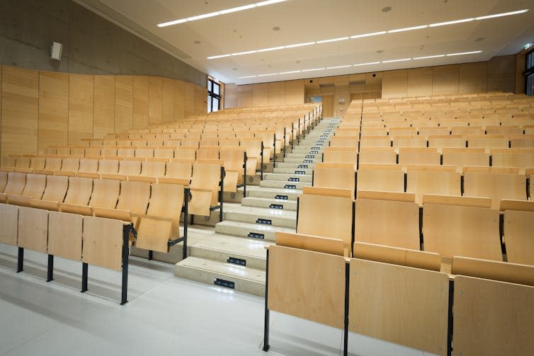 Empty lecture hall