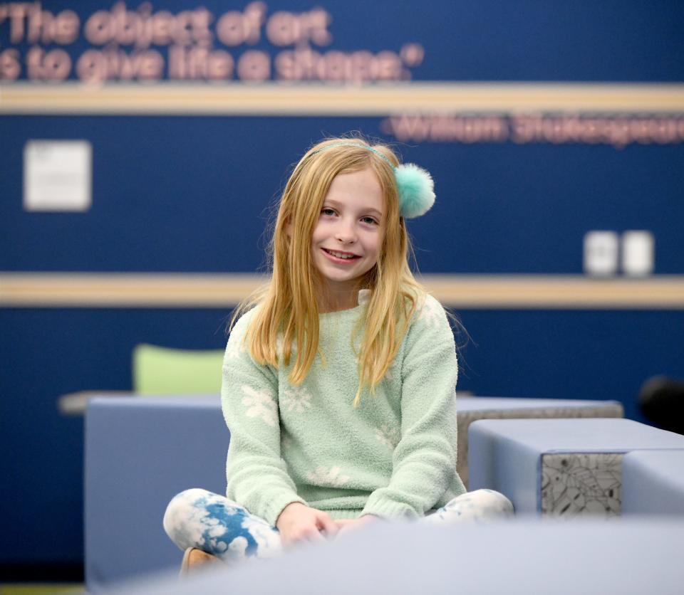 Kenley Snarski, a third-grader at North Canton Intermediate School, is a Canton Repository Kid of Character for January. She was photographed Tuesday, Jan. 23, 2024, at school.