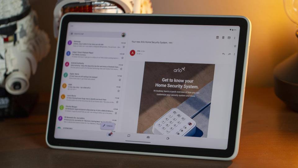 Gmail app on Pixel Tablet