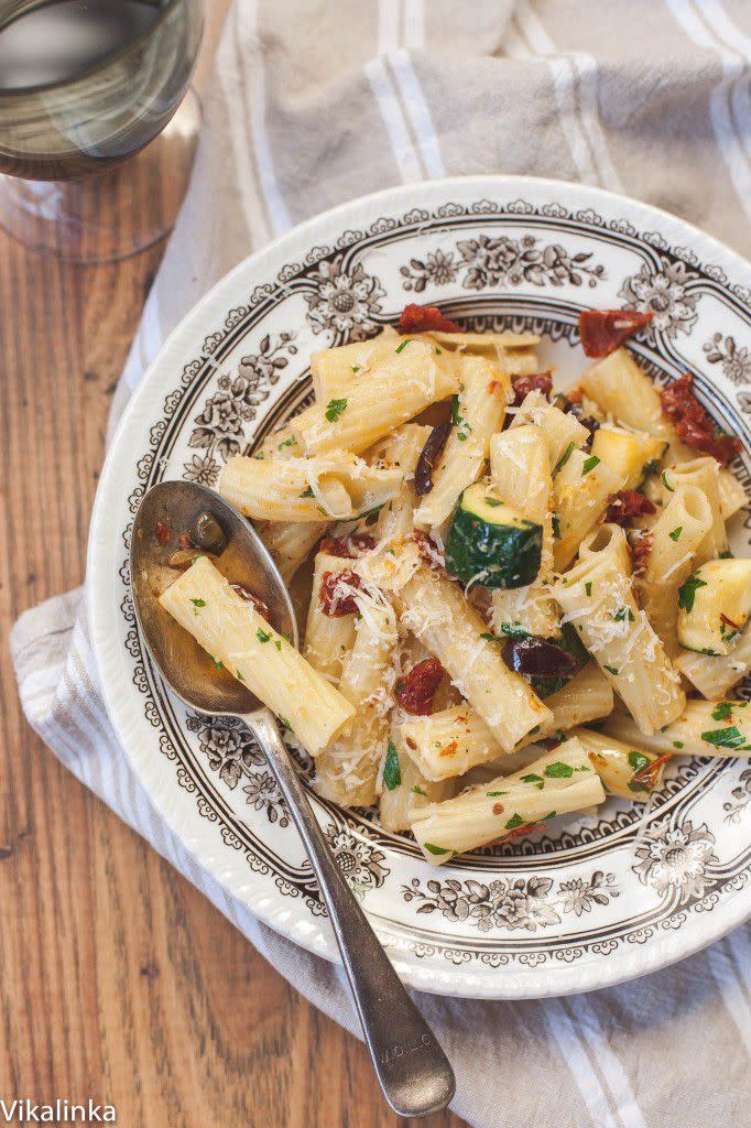 Mediterranean Pasta with Zucchini