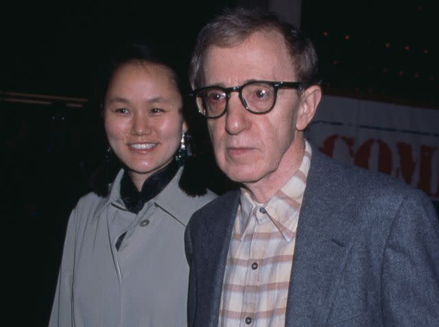 <p>Vinnie Zuffante/Getty</p> Woody Allen and Soon-Yi Previn at the premiere of 'Deconstructing Harry' on December 5, 1997.