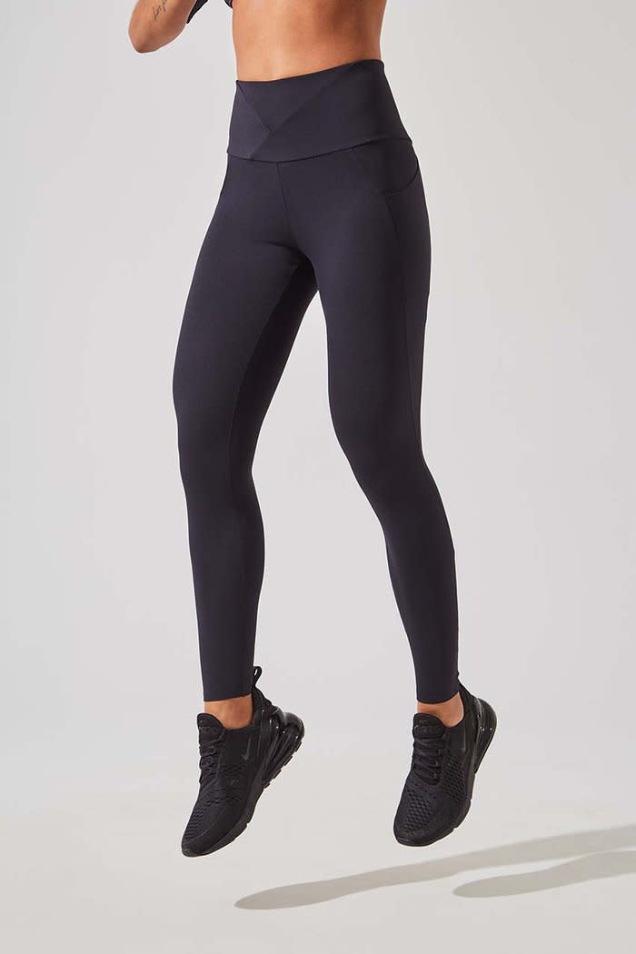 MPG Down Dog High Waisted Recycled Nylon 7/8 Legging (Photo via MPG)