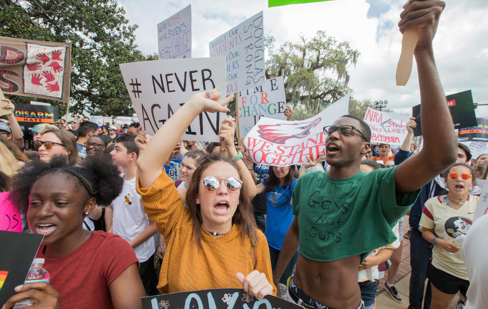 Students protest gun violence in Tallahassee