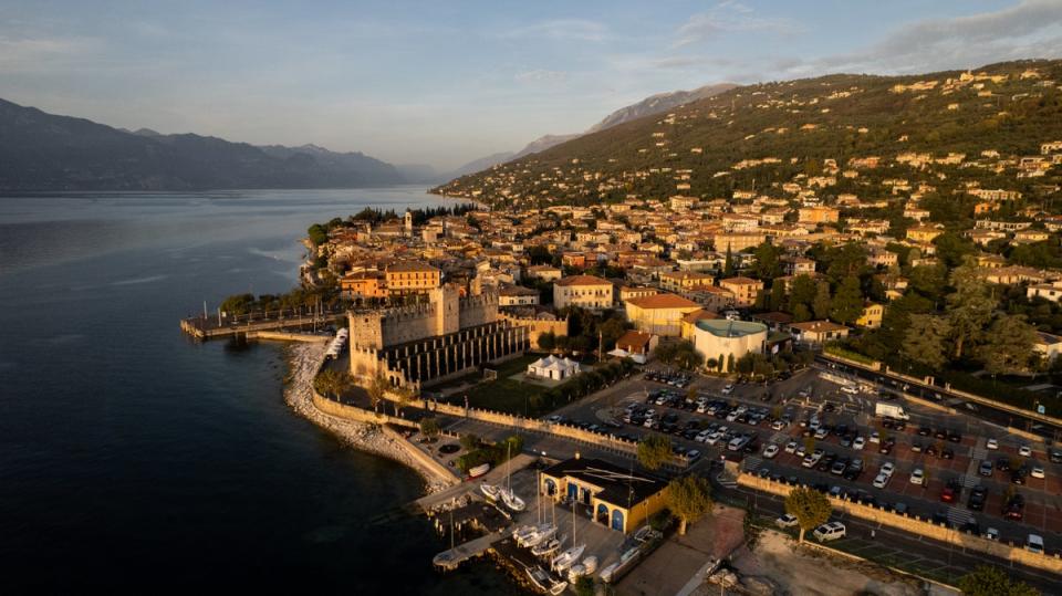 Castello Scaligero (Scaliger Castle) in Torri del Benaco, on Lake Garda (Manuel Romano/NurPhoto via Getty Images)