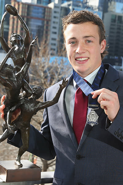 19-year-old Taylor made his debut in round one for the Lions and played every game of the 2014 season, kicking 12 goals along the way. In round nine he was nominated for the NAB Rising Star and went on to win the award for his stellar rookie year.