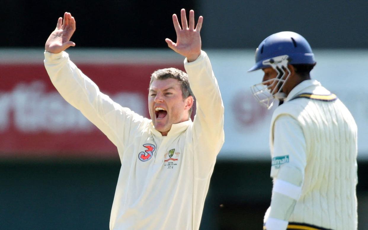 Stuart MacGill playing for Australia in Hobart in 2007 - GETTY IMAGES