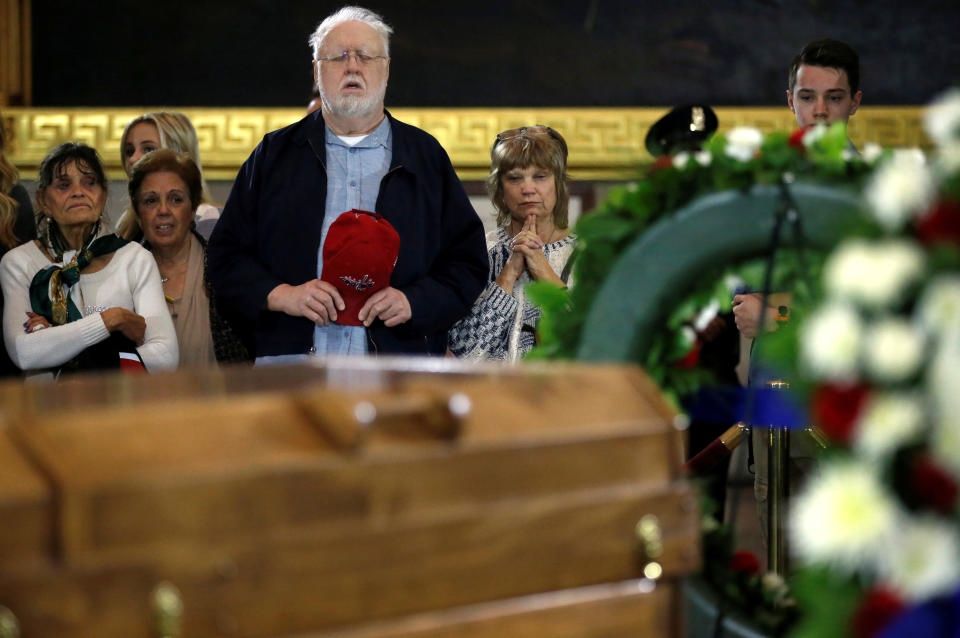 <p>Members of the public pay their respects to the late U.S. evangelist Billy Graham as he lies in honor in the Rotunda of the U.S. Capitol in Washington, Feb. 28, 2018. (Photo: Leah Millis/Reuters) </p>