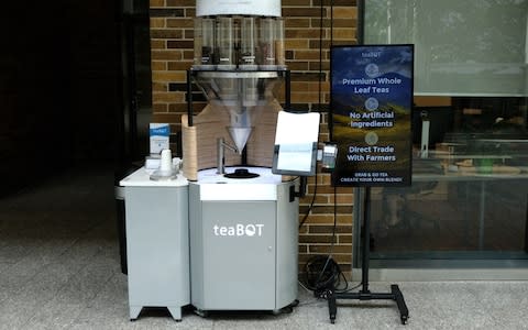 A 'TeaBot' in the MaRS Centre, Toronto - Credit: Julian Simmonds