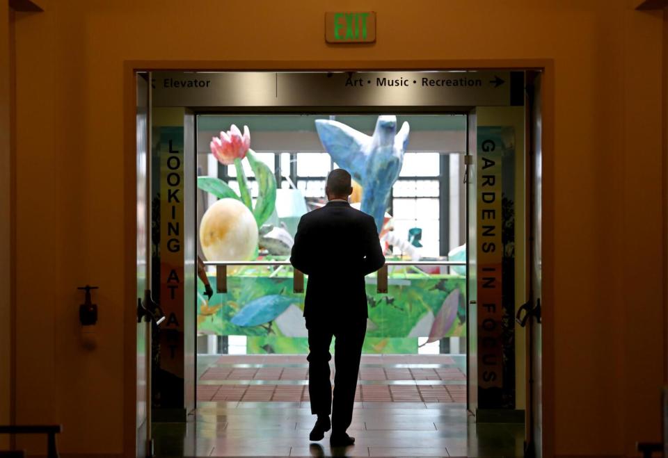 John Szabo at the Los Angeles Central Library in downtown Los Angeles.