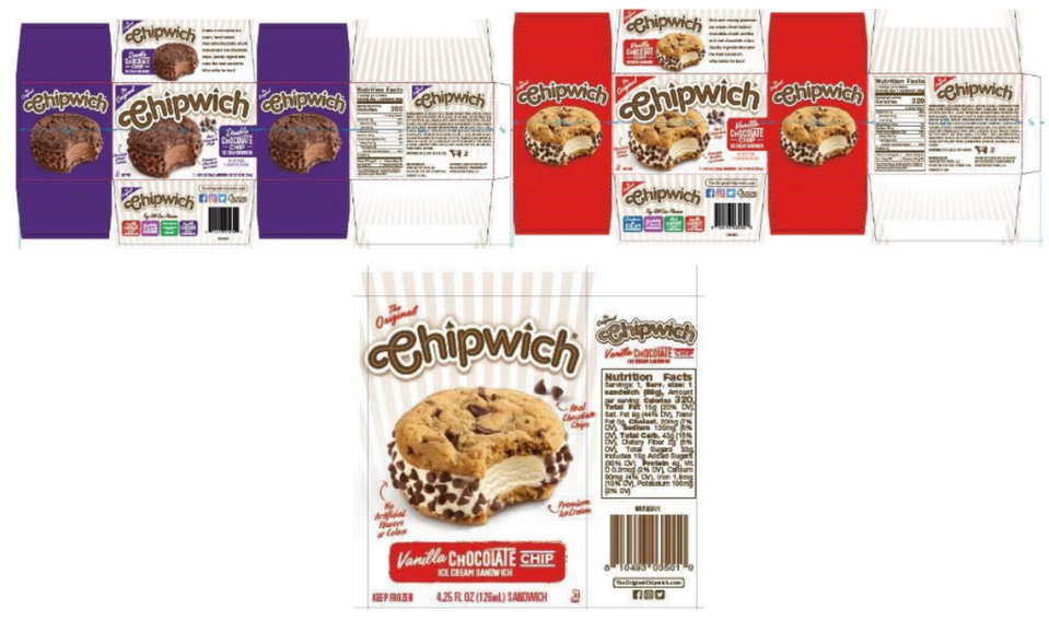 Chipwich ice cream sandwiches