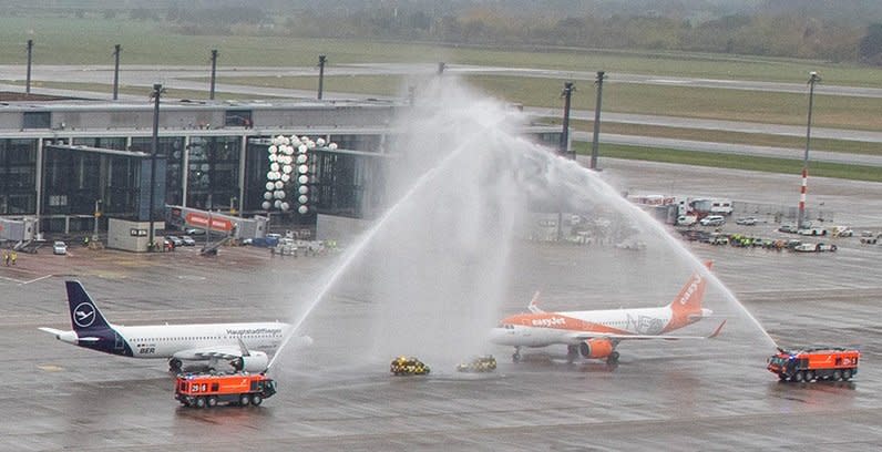 德國柏林的新國際機場布蘭登堡機場(Brandenburg Airport Willy Brandt，BER)31日正式啟用。(圖截自BER官網)