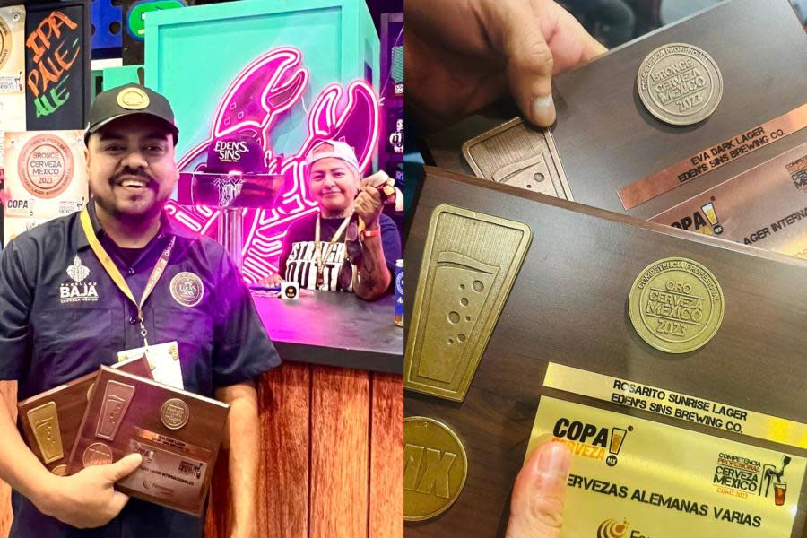 Cerveza artesanal de Rosarito se lleva oro y bronce en Copa Cerveza México 2023