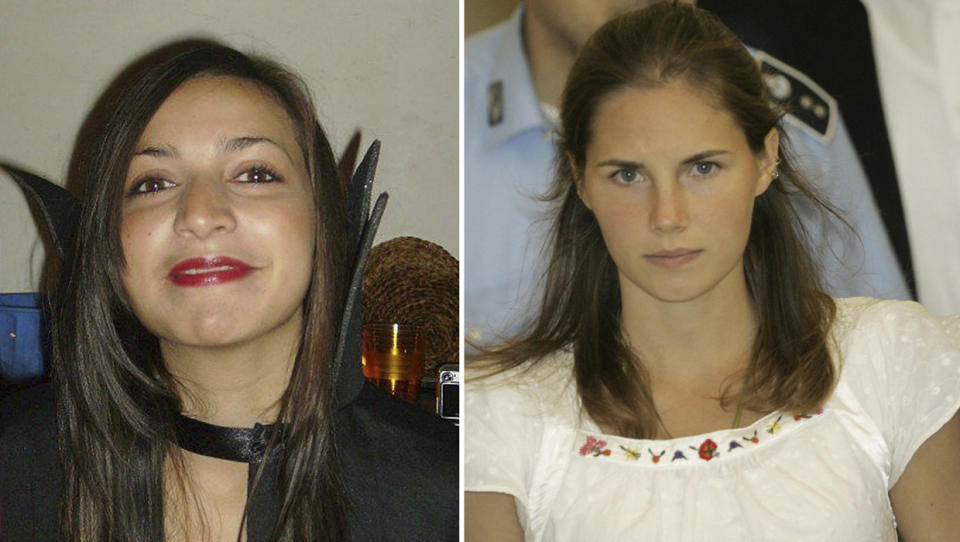American student Amanda Knox (right), and her British roommate Meredith Kercher, who was murdered in 2007, are seen in file photos. / Credit: AP