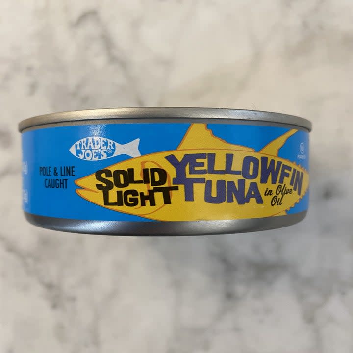 A can of tuna fish.