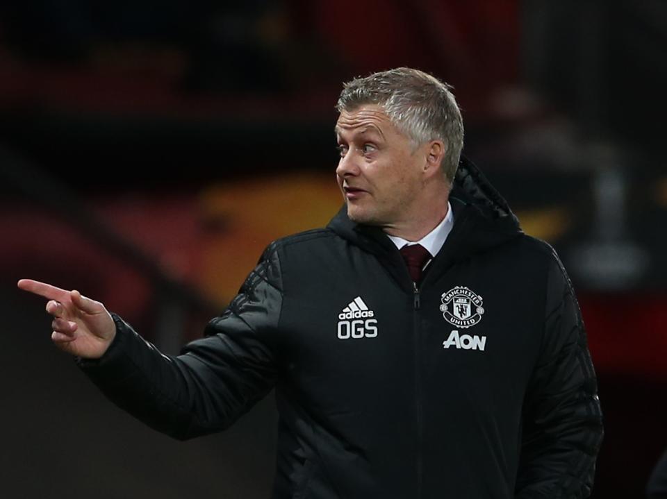 Manchester United coach Ole Gunnar Solskjaer (Manchester United via Getty Images)