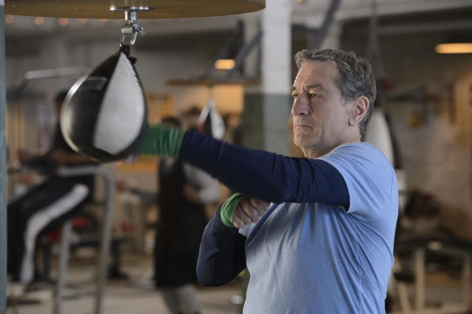 This image released by Warner Bros. Pictures shows Robert De Niro as Billy "The Kid" McDonnen in a scene from "Grudge Match." (AP Photo/Warner Bros. Pictures, Ben Rothstein)