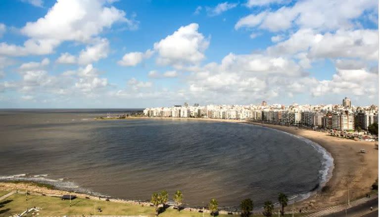 La rambla de la ciudad de Montevideo