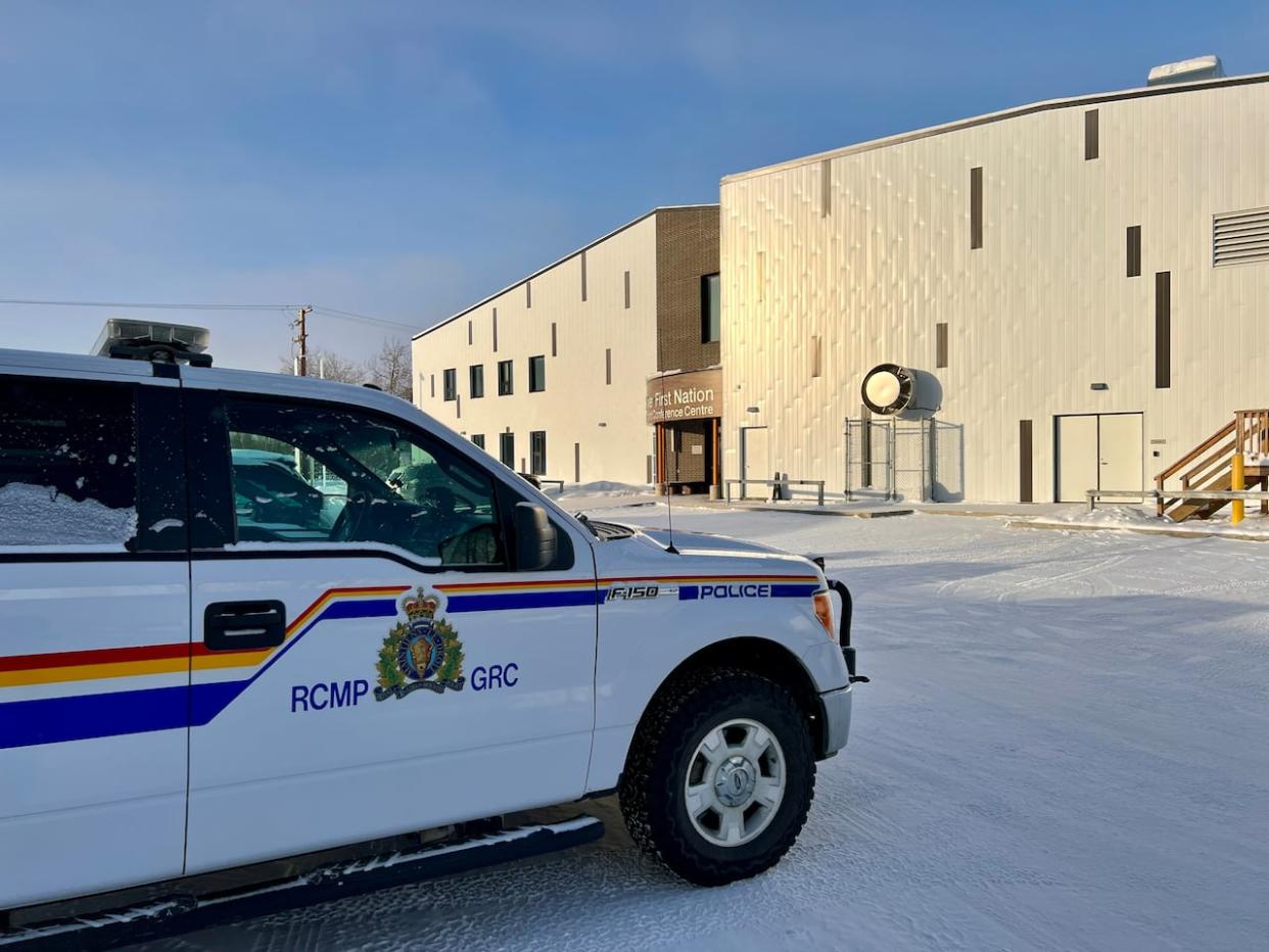 An RCMP vehicle in Fort Smith. (Carla Ulrich/CBC - image credit)