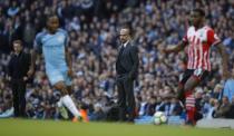 Britain Soccer Football - Manchester City v Southampton - Premier League - Etihad Stadium - 23/10/16 Manchester City manager Pep Guardiola abd Southampton manager Claude Puel Reuters / Phil Noble Livepic