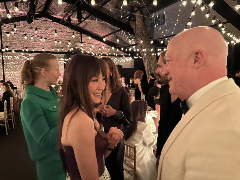 Michelle Yeoh and Bryan Lourd