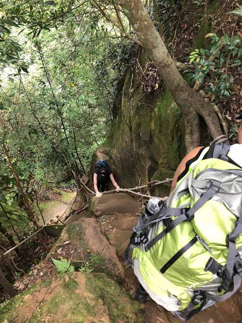 獨立峰後，就一直想趕快走到五寮尖山頂，但其實還要再走一段路