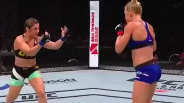 What was she thinking? Image: UFC