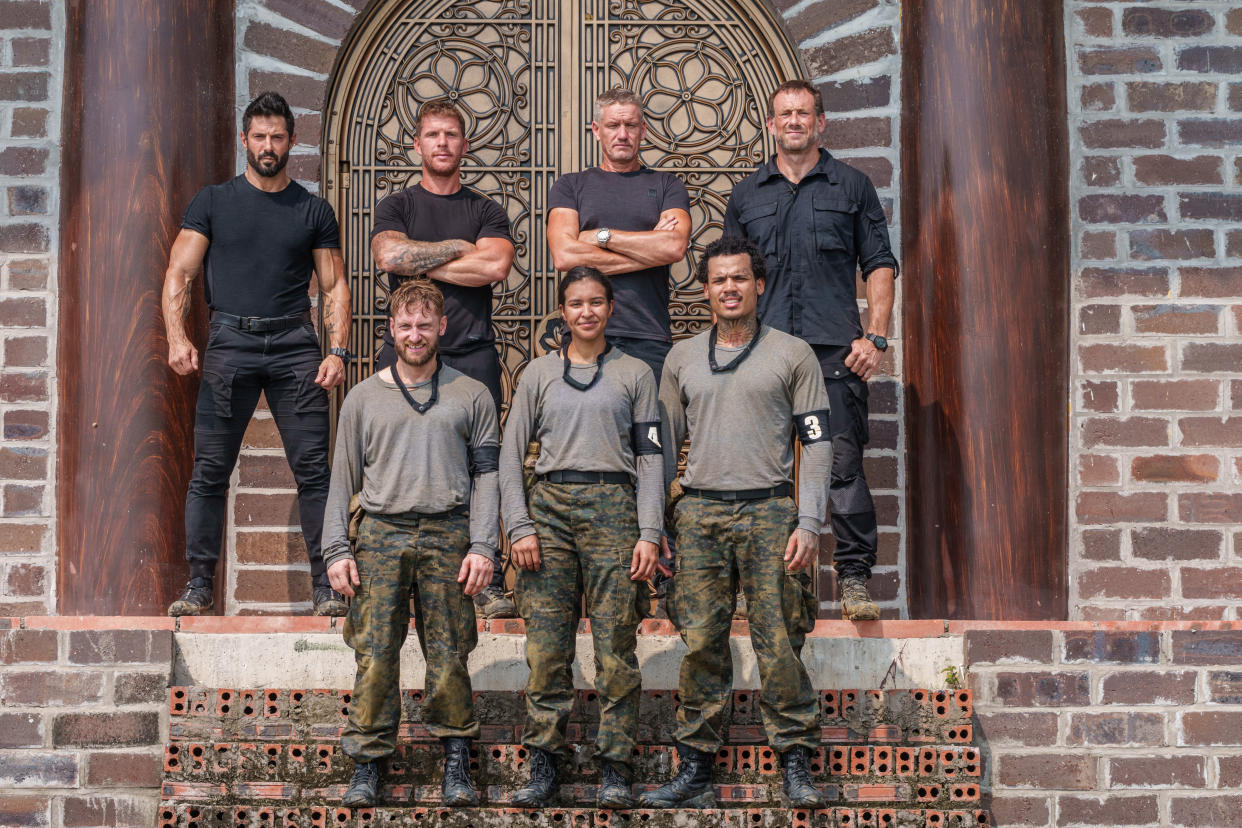 The directing staff and successful recruits in SAS: Who Dares Wins. (Channel 4)