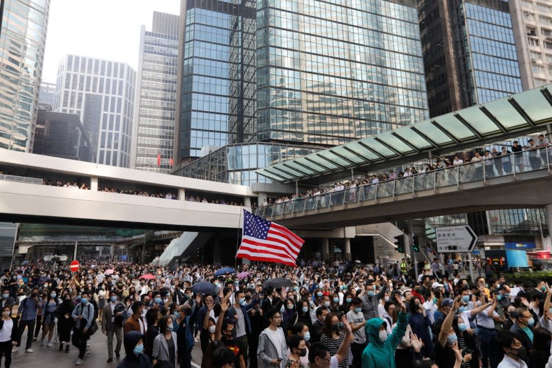 Protests at the Central District in Hong Kong