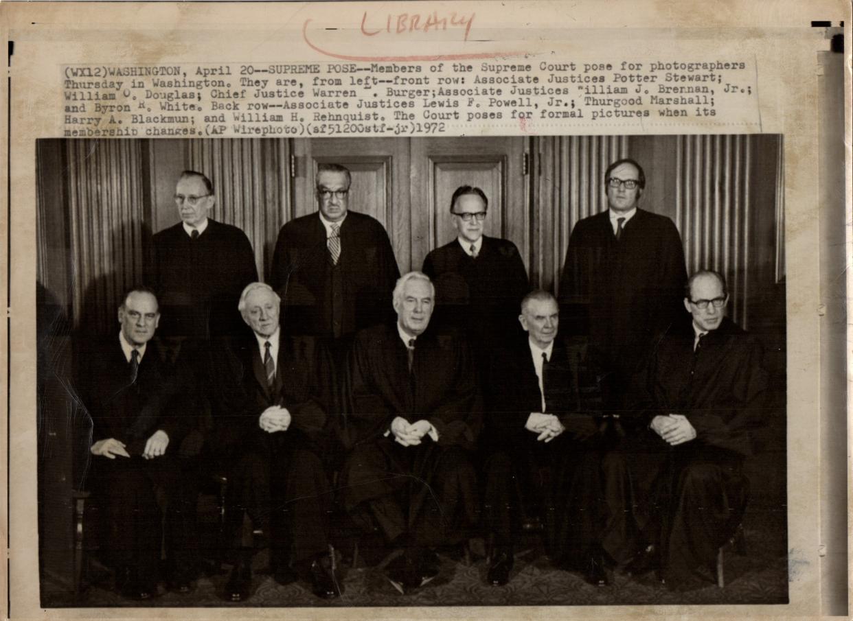 The U.S. Supreme Court comprised only white men until 1967, when Thurgood Marshall was appointed to be the first Black justice. Women wouldn't join the court for nearly two decades.