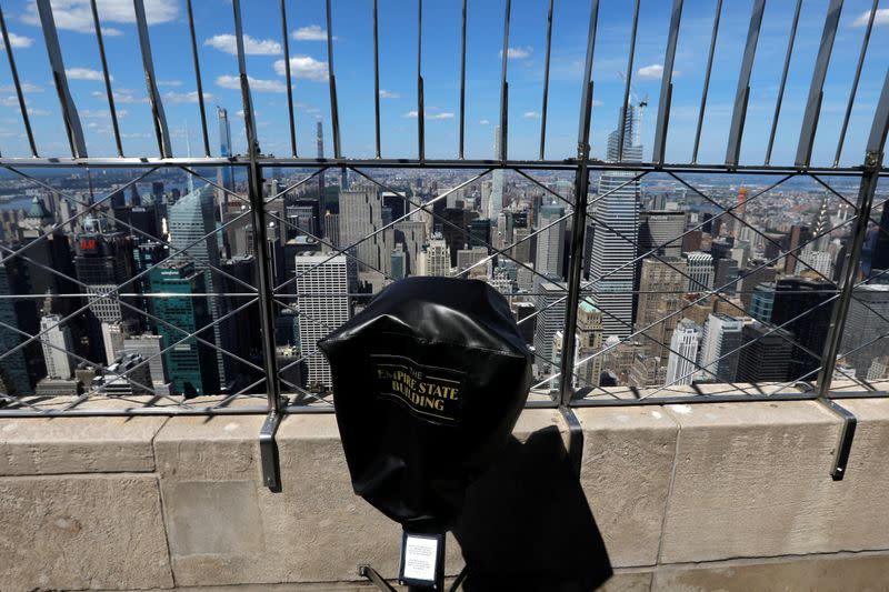 Empire State building prepares to reopen to visitors and tenants following outbreak of the coronavirus disease (COVID-19) in New York