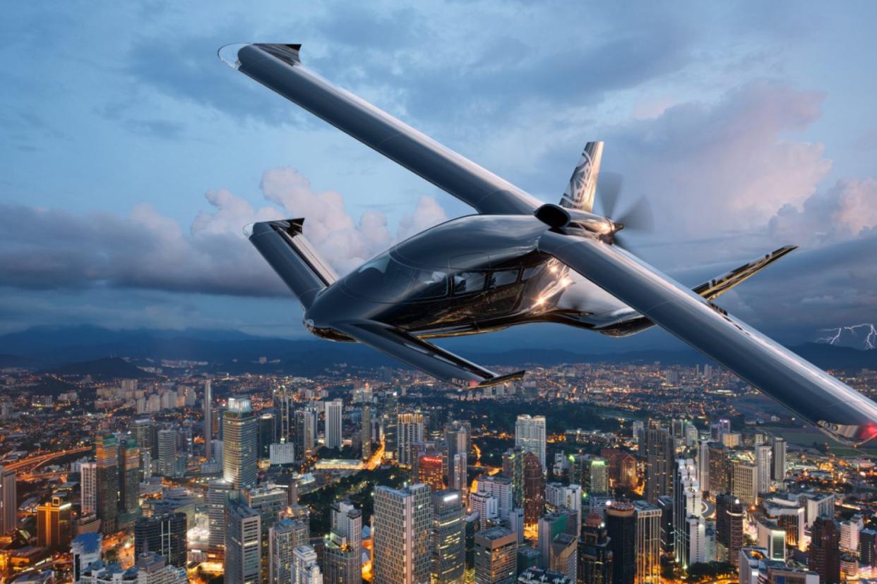 The Cavorite X7 prototype will carry one pilot and up to six people with as much as 1,500 pounds of useful load. Courtesy: Horizon Aircraft