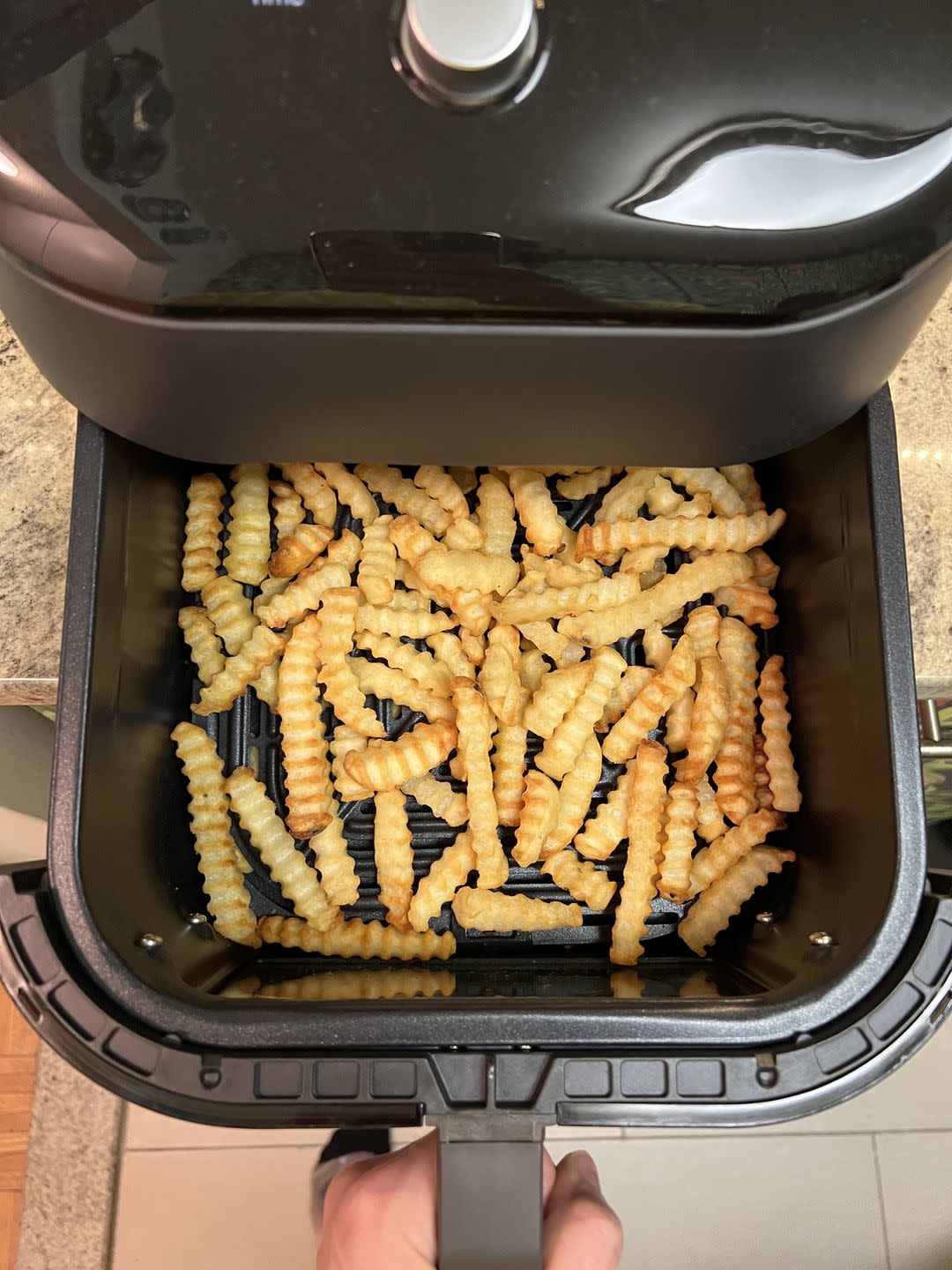 frozen french fries came out perfectly golden and crisp in my instant vortex air fryer review