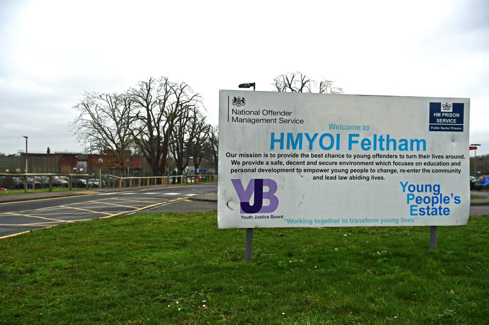 Feltham Young Offender Institute, where a disturbance occurred at lunchtime on Friday requiring around 14 staff to be treated. Feltham is home to around 100 boys and young men aged between 15 and 21.