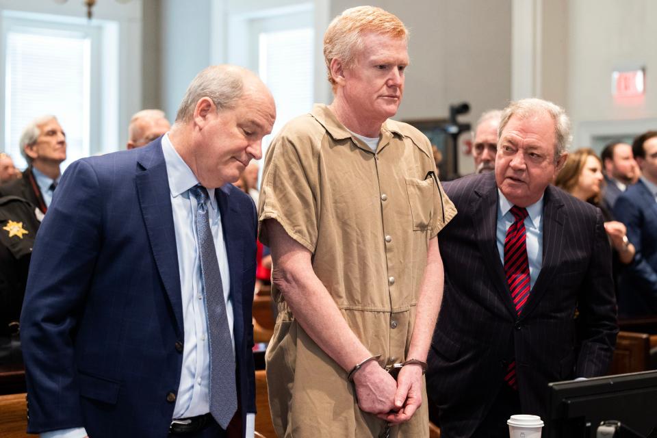 Former South Carolina attorney Alex Murdaugh is sentenced on March 3, 2023, to two consecutive life sentences after being convicted of murdering his wife and son.