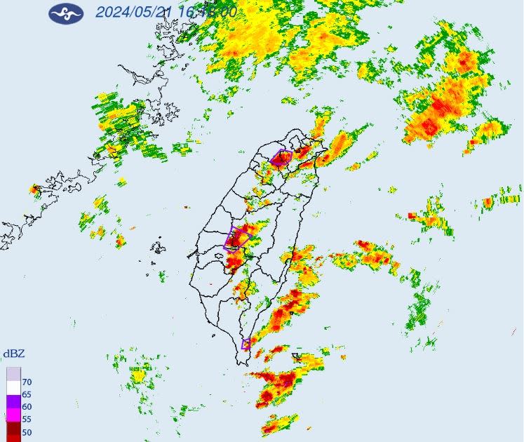 氣象署針對桃園、新北發布大雷雨即時訊息。（圖／氣象署）