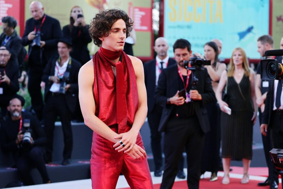 Timothee Chalamet attends the 