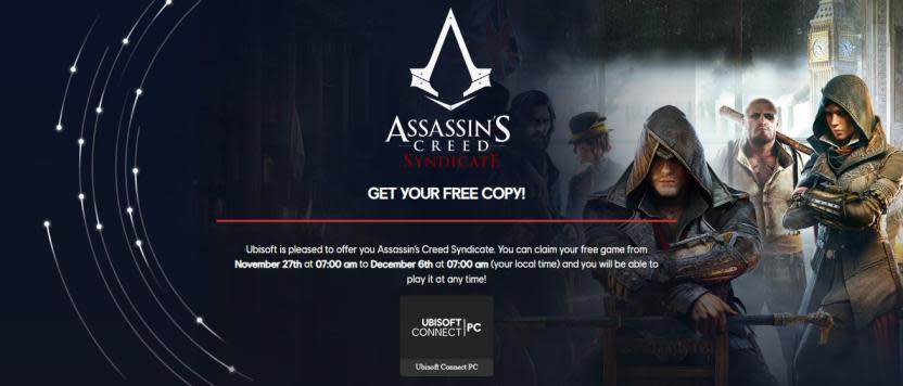 ¡Assassin's Creed Syndicate gratis para todos!