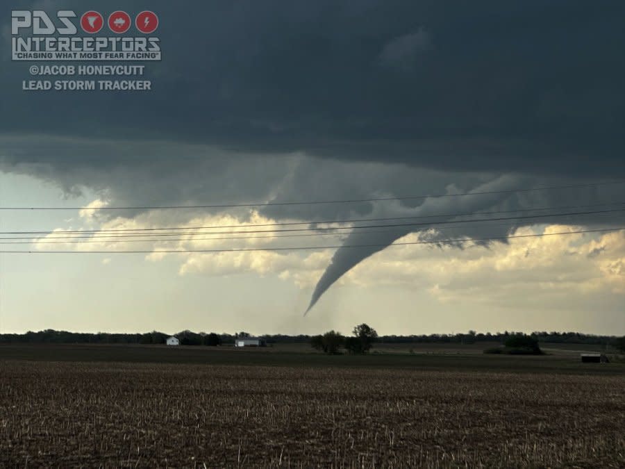 Tornado seen in Westmoreland on April 30, 2024 (Courtesy: Storm Tracker Jacob Honeycutt)