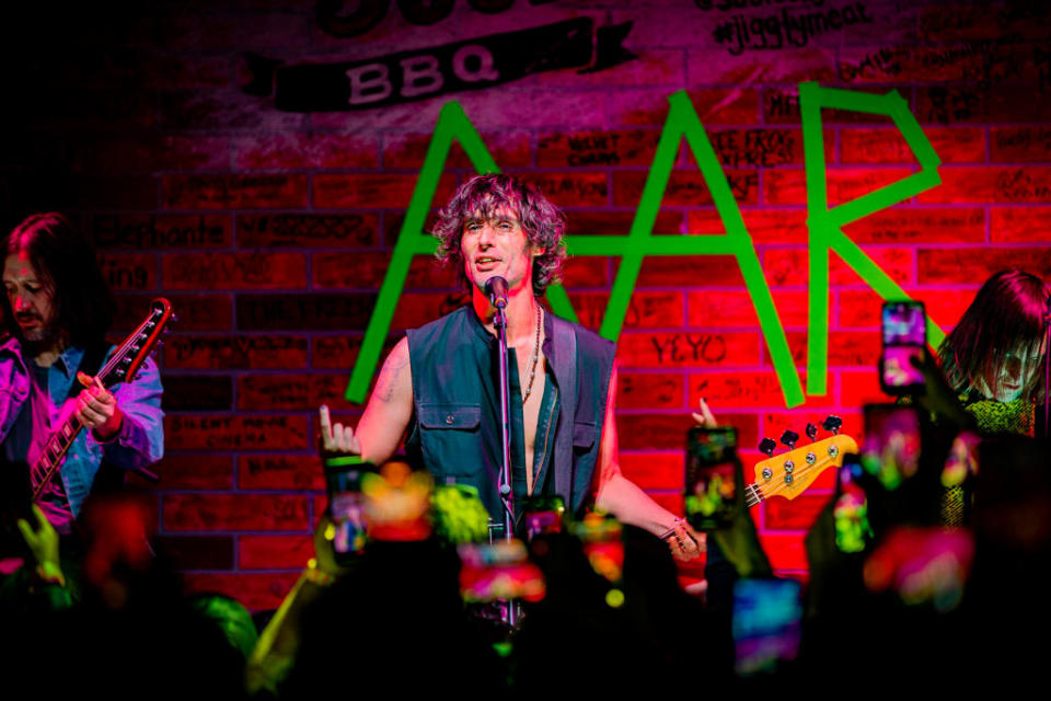 Tyson Ritter performs with the All-American Rejects on Oct. 22 at Soul Belly BBQ in Las Vegas. (Photo by Matt Winkelmeyer/Getty Images)