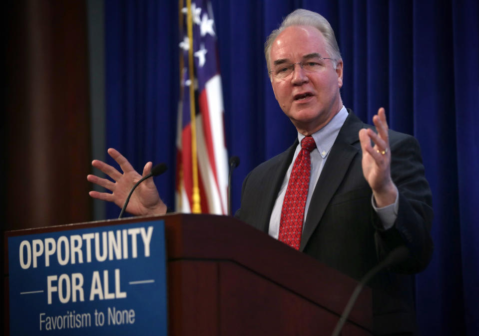 8) Tom Price—Secretary of Health and Human Services